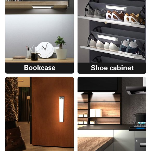2-Pack Wireless Rechargeable Motion Sensor Cabinet Lights 40-LED - Picture 2 of 7